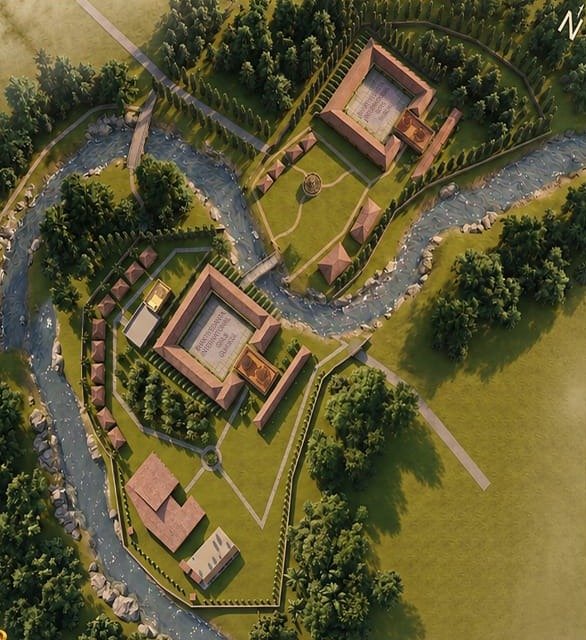 Aerial view of the Gurukul campus